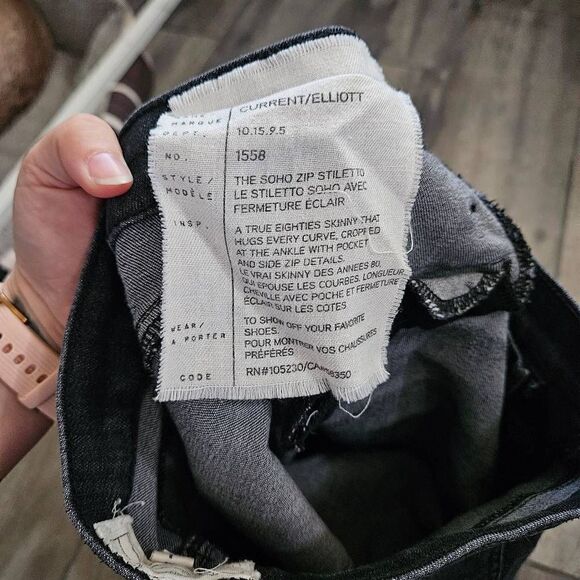 Current/Elliott Soho Zip Stiletto Jeans - Picture 6 of 9